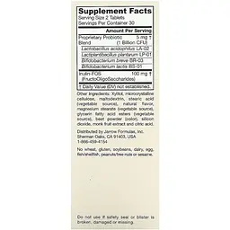 Пробіотики Jarrow Formulas Jarro-Dophilus Kids Probiotic + Prebiotic зі смаком малини 1 млрд 60 жувальних таблеток - мініатюра 2