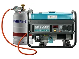 Генератор бензиновий газ/бензин Konner&Sohnen 2.6/3 кВт KS 3000G - мініатюра 2