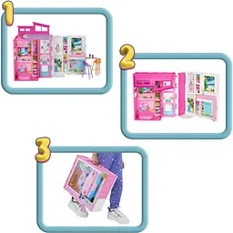 Будиночок Barbie для відпочинку двоповерховий (HRJ76) - мініатюра 7