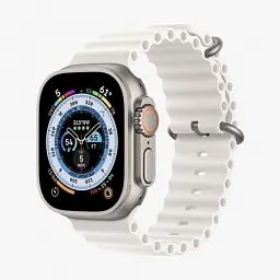 Смарт-годинник Hk8 pro Max Ultra сенсорний українське меню white (16078) - мініатюра 2