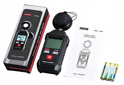 Вимірювач рівня освітленості (Люксметр) +термометр WINTACT WT9066 - мініатюра 2