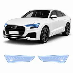 Антигравійна захисна бронеплівка за лекалами для Audi Q8 4M 2018-2023 - оптика (фари та ПТФ)