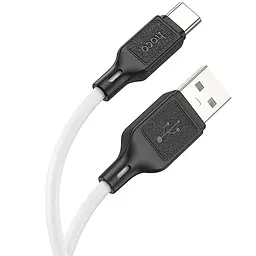 Дата кабель Hoco X90 Cool silicone USB to Type-C (1m) White - мініатюра 2