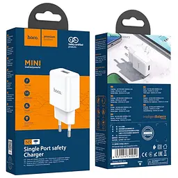 Мережевий зарядний пристрій Hoco N9 Especial 1USB White (742049) [76055] - мініатюра 7