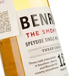 Віскі BenRiach The Smoky 12yo Single Malt Scotch Whisky 46% 0.05 л - мініатюра 3