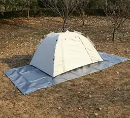 Тент тарпауліновий Shadow з металевими люверсами 150 г/м² 5 х 8 м сірий (TESH00011) - мініатюра 5
