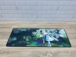 Великий килимок для мишки WorkPlaceShop Anime Genshin Impact Сяо та Люмін 900 x 400 мм