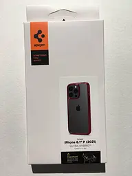 Оригінальний протиударний чохол для iPhone 13 Pro (6.1") Spigen Ultra Hybrid Red Crystal (ACS03263) - мініатюра 9