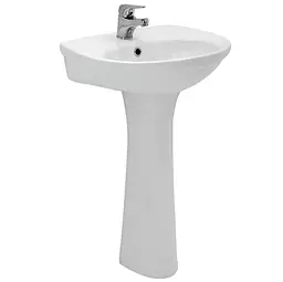 Умивальник меблевий Cersanit Eko 55 см з отвором Білий K07-028 30412 - мініатюра 4