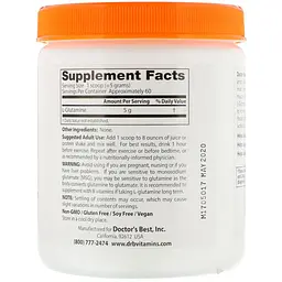 Глютамін Doctor's Best L-Glutamine Powder 300 г - мініатюра 2