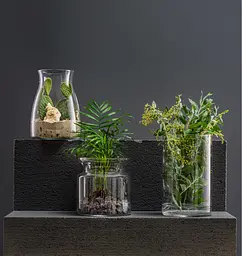 Ваза Trendglass Janna скляна для квітів та декору 15 см (35722) - мініатюра 3