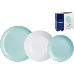 Сервіз Luminarc Diwali Light Turquoise & White 18 предметів (P5912) - мініатюра 2