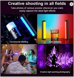 Світлодіодний світильник - підсвітка геймерська Luxceo V8 Portable RGB Video Light Gamer Lamp акб 2000mAh - мініатюра 8