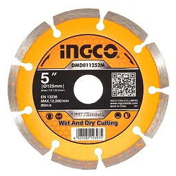 Диск алмазний сегментний 125 x 7,5 x 22,2 Ingco (DMD011252M)