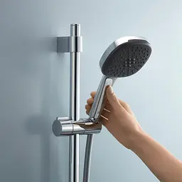 Комплект змішувачів для ванної кімнати з термостатом Grohe QuickFix UA202304TS, Хром - мініатюра 12