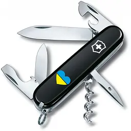 Ніж Victorinox Spartan Ukraine 91мм 12функ чорн/Серце синьо-жовте
