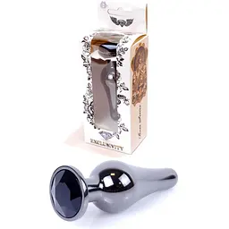 Анальна пробка Boss Of Toys Boss Series - Jewellery Dark Silver Butt Plug Black, BS6400056, Срібний / Чорний - мініатюра 3
