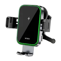 Автотримач для телефона з БЗП WIWU FREELANDER Car Wireless Charger CH-313 Black (6976195097351)