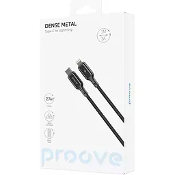 Кабель Proove Dense Metal USB-С to Lightning 27W 1m Black(CCDM27002101) [130316] - мініатюра 5