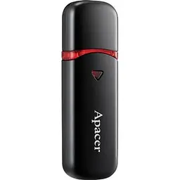 USB флеш накопичувач Apacer 64GB AH333 black USB 2.0 (AP64GAH333B-1) - мініатюра 3