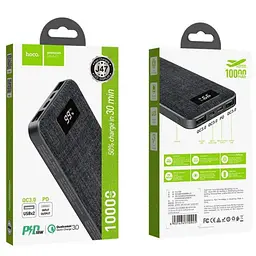 Портативна батарея Power Bank Hoco J47 Element PD+QC3.0 10.000mAh Black - мініатюра 3