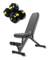 Набір Besport PowerPro гантелі 2х13,5кг з лавою TX-150B
