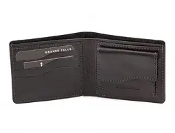 Шкіряний чоловічий гаманець GRANDE PELLE 11х9х2 см acs0027514 - мініатюра 5