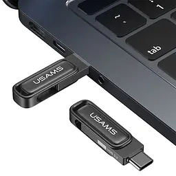 Флеш-накопичувач Usams US-ZB349 USB 3.2 Type-C Dual Ports 256GB Tarnish - мініатюра 6