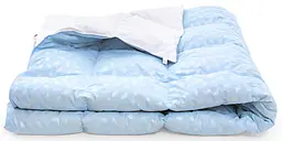 Ковдра пухова MirSon Karmen №1846 Bio-Blue, 90% пух, king size, 240x220, блакитна (2200003014136) - мініатюра 4