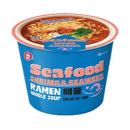 Суп рамен Ofood Seafood Shrimp & Seaweed Ramen Noodle Soup 140 г - мініатюра 1