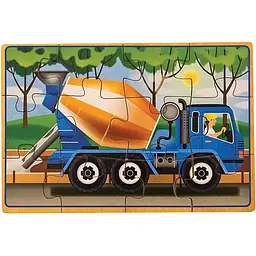 Пазл Melissa & Doug Будівельні машини набір з 4 пазлів в коробці (MD3792) - мініатюра 8