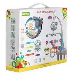 Іграшка-мобіль Baby Team музична різнокольорова (8563) - мініатюра 3