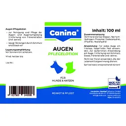 Лосьон для догляду за очима Canina Augen Pflegelotion 100 мл - мініатюра 5