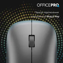 Бездротова миша OfficePro M225G Silent Click Wireless Gray (M225G) - мініатюра 5