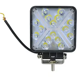 Світлодіодна додаткова LED фара 48W (3W x 16) 10-30V 105x105 35 mm Далеке світло Повторювач повороту (4064)