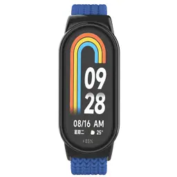 Ремінець до фітнес браслета Armorstandart Braided Solo Loop для Xiaomi Smart Band 10/9/8 Blue (ARM86880) - мініатюра 2
