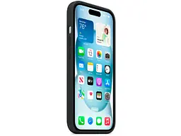 Чохол для смартфона Apple iPhone 15 Silicone Case with MagSafe - Black (MT0J3) - мініатюра 6