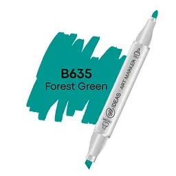 Маркер двосторонній Зелений ліс, B635, 99IDEAS