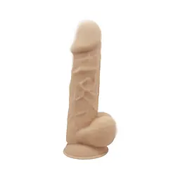 Фалоімітатор з вібрацією SilexD Norman Vibro Flesh (Model 1 size 8,5 ) + LRS SILEXD SO8208 95660 - мініатюра 2