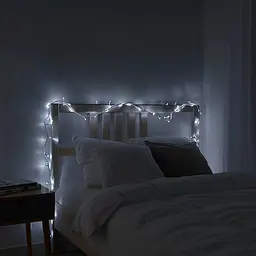 Новорічна кімнатна гірлянда нитка GarlandoPro 6 м 50 LED білий дріт Білий W50LED6MWW - мініатюра 2