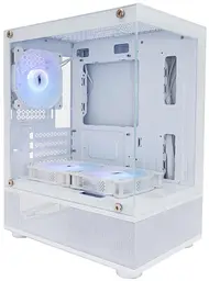 Корпус 1stPlayer Mi2-A-WH-2F7R-W-1F7-W White без БП (Mi2-A-WH-2F7R-W-1F7-W) - мініатюра 1
