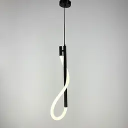 Чорний підвіс з гнучкою LED стрічкою у корпусі 60 см | Арт. CU 22/600 BK | Line F