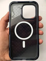 Оригінальний протиударний чохол Tech21 Evo Check MagSafe для iPhone 14 Pro Smokey Black (T21-9837) - мініатюра 8