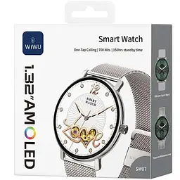 Смарт-годинник WiWU SW07 Smart sports watch call version Silver - мініатюра 2