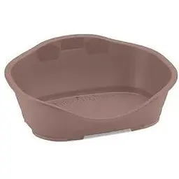 Stefanplast Sleeper 2- Пластиковий лежак для собак та котів 69x49x28 см (коричнево-рожевий)