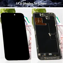 Екран для iPhone 14 Pro Max, LCD + сенсор, чорний, для моделей A2894/A2651/A2893/A2895 - мініатюра 3