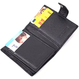 Надійна візитниця з натуральної шкіри ST Leather 22469 чорна - мініатюра 8