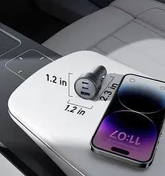 Зарядний пристрій автоадаптер ANKER PowerDrive 325 67w PD + 22.5W USB-A - мініатюра 3