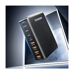Зарядное устройство для Essager 4xUSB-C + 4xUSB 320W GaN (EZC320W-QJB0G-Z) - миниатюра 9