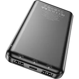 Зовнішній акумулятор Hoco J100 High-ranking 10000mAh Black [101316] - мініатюра 3